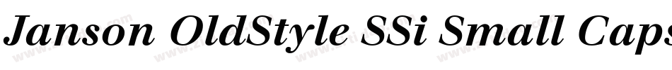 Janson OldStyle SSi Small Caps字体转换